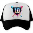 Baseball 10 Year Old Boy Ice Cream Drip 10th Birthday Player Trucker Cap