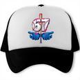 Baseball 67 Six Seven Gen Alpha Meme Drip Trucker Cap
