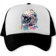 Baseball Catcher Mask Ice Cream Dripping Baseball Boys Trucker Cap