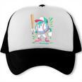Baseball Character Cartoon Batter Drip Style Women Men Trucker Cap Baseball Character Cartoon Batter Drip Style Women Men Trucker Cap