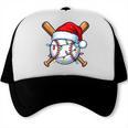 Baseball Christmas Lights Santa Christmas Baseball Player Trucker Cap Baseball Christmas Lights Santa Christmas Baseball Player Trucker Cap