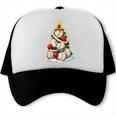 Baseball Christmas Tree Lights Santa Sport Player Lover Xmas Trucker Cap Baseball Christmas Tree Lights Santa Sport Player Lover Xmas Trucker Cap