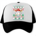Baseball Christmas Ugly Sweater Santa Sport Men Kids Trucker Cap
