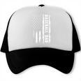 Baseball Dad American Flag Grunge Retro Vintage Father Trucker Cap