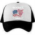 Baseball DAD American Flag Patriotic Father's Day Premium Trucker Cap Baseball DAD American Flag Patriotic Father's Day Premium Trucker Cap