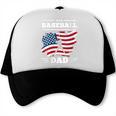 Baseball DAD American Flag Patriotic Father's Day Trucker Cap Baseball DAD American Flag Patriotic Father's Day Trucker Cap