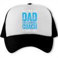 Baseball Dad Coach Father's Day Raglan Baseball Tee Trucker Cap