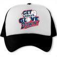 Baseball Dad Coach Training Saying Get Your Glove Down Trucker Cap Baseball Dad Coach Training Saying Get Your Glove Down Trucker Cap