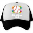 Baseball Dad Fathers Day For Daddy Papa Father Trucker Cap