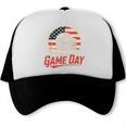 Baseball Dad Game Day USA Flag Trucker Cap Baseball Dad Game Day USA Flag Trucker Cap