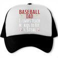 Baseball Dad Hit And Steal Ballpark Father Trucker Cap
