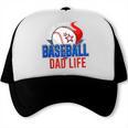 Baseball Dad Life Happy Fathers Day Dad Daddy Baseball Lover Trucker Cap