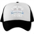 Baseball Dad Men Home Runs & Fatherhood Both Take Patience Trucker Cap Baseball Dad Men Home Runs & Fatherhood Both Take Patience Trucker Cap