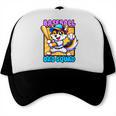 Baseball Dad Squad Fox On The Bat Trucker Cap