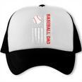Baseball Dad USA American Flag Men Daddy Fathers Day Trucker Cap