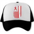 Baseball Dad Usa American Flag Patriotic Dad Father's Day Trucker Cap Baseball Dad Usa American Flag Patriotic Dad Father's Day Trucker Cap