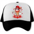 Baseball Drip Ice Cream Apparel Youth Boys Valentines Trucker Cap Baseball Drip Ice Cream Apparel Youth Boys Valentines Trucker Cap