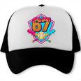 Baseball Drip Jersey Number 67 For Players & 67th Birthday Premium Tri-Blend Trucker Cap Baseball Drip Jersey Number 67 For Players & 67th Birthday Premium Tri-Blend Trucker Cap