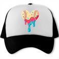 Baseball Drip Melting Ice Cream Baseball Heart Boys Girls Trucker Cap