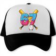 Baseball Drip Number 67 Player 67th Birthday Meme Gen Alpha Trucker Cap Baseball Drip Number 67 Player 67th Birthday Meme Gen Alpha Trucker Cap