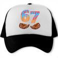 Baseball Drip Number 67 Player Six Seven Meme Trucker Cap