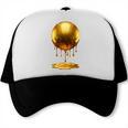 Baseball Dripping Drip Gold Sport Player Coach Baller Trucker Cap