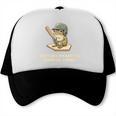 Baseball Frog Saying Batting Retro Artwork Trucker Cap Baseball Frog Saying Batting Retro Artwork Trucker Cap