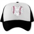 Baseball Heart Love Game Sports Fan Game Day Trucker Cap Baseball Heart Love Game Sports Fan Game Day Trucker Cap