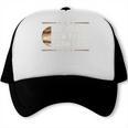 Baseball Hit Hard Run Fast Turn Left Men Boys Trucker Cap