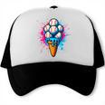Baseball Ice Cream Drip Baseball Dad Sports Fan Youth Boys Trucker Cap