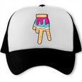 Baseball Ice Cream Drip Home Plate Glove Respect Drip 2 Side Trucker Cap