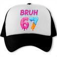 Baseball Ice Cream Drip Number 67 Player Or 67th Birthday Trucker Cap Baseball Ice Cream Drip Number 67 Player Or 67th Birthday Trucker Cap