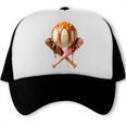 Baseball Ice Cream Drip Style Melting Ice Cream Youth Teen Trucker Cap Baseball Ice Cream Drip Style Melting Ice Cream Youth Teen Trucker Cap