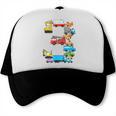 Baseball Ice Cream Drip Vehicles Youth Baseball Drip Trucker Cap Baseball Ice Cream Drip Vehicles Youth Baseball Drip Trucker Cap