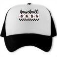 Baseball Mama Retro Groovy Baseball Mom Mother Game Day Trucker Cap