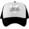 Baseball Mama Scribble Heart Baseball Mom Sports Team Tball Trucker Cap