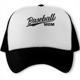 Baseball Mom 1970s Retro Cursive Font Trucker Cap Baseball Mom 1970s Retro Cursive Font Trucker Cap