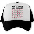 Baseball Mom Alphabet Trucker Cap Baseball Mom Alphabet Trucker Cap