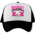BASEBALL MOM BREAST CANCER RIBBON PINK SPORTS MOM Trucker Cap BASEBALL MOM BREAST CANCER RIBBON PINK SPORTS MOM Trucker Cap