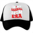 In My Baseball Mom Era Cute Groovy Baseball Trucker Cap In My Baseball Mom Era Cute Groovy Baseball Trucker Cap
