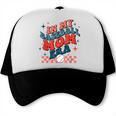 In My Baseball Mom Era Groovy Mom Baseball Mama Mother's Day Trucker Cap