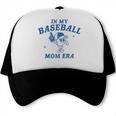 In My Baseball Mom Era Retro Game Day Mama Groovy Season Raglan Baseball Tee Trucker Cap In My Baseball Mom Era Retro Game Day Mama Groovy Season Raglan Baseball Tee Trucker Cap