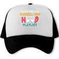 I Am A Baseball Mom With A Hood Playlist Premium Trucker Cap I Am A Baseball Mom With A Hood Playlist Premium Trucker Cap