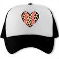 Baseball Mom Leopard Heart Valentine Day Mother Day Trucker Cap Baseball Mom Leopard Heart Valentine Day Mother Day Trucker Cap