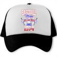 Baseball Mom Loud & Proud Since 1974 Raglan Baseball Tee Trucker Cap