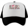 Baseball Mom With Pink Bow Trucker Cap Baseball Mom With Pink Bow Trucker Cap