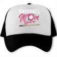 Baseball Mom Pink Ribbon Breast Cancer Awareness Fighters Trucker Cap Baseball Mom Pink Ribbon Breast Cancer Awareness Fighters Trucker Cap