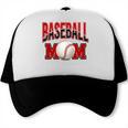 Baseball Mom Sports Red Trucker Cap