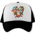 Baseball Mom Valentine Leopard Heart Softball Mother's Day Trucker Cap Baseball Mom Valentine Leopard Heart Softball Mother's Day Trucker Cap