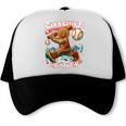Baseball Player Christmas Gingerbread Smashing Through Snow Trucker Cap Baseball Player Christmas Gingerbread Smashing Through Snow Trucker Cap